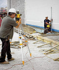 20x Builder's Transit Level Kit with Tripod and Rod in use at construction site for precise surveying with 200+ ft range