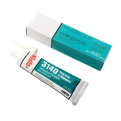 Translucent RTV Coating Adhesive Sealant For Electronics And Battery Boards And Batt Packs, 100ml Tube next to box