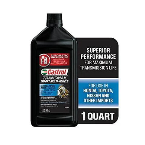 Transmax Import Multi Vehicle Automatic Transmission Fluid 1 Quart Pack Of Six For High Temperature Protection And JASO 1A Certified