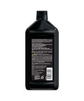 Back view of Transmax Import Multi Vehicle Automatic Transmission Fluid 1 Quart Pack Of Six bottle, black with label details and cap.