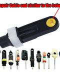 Automatic Transmission Shift Cable Bushing Repair Kit for Loose Shifting with End Pivot Grommet Replacement Displayed.