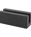 Black rubber Transom Saver for Outboard Motors with Hydraulic Tilt Protection Easy Install, side view showing high-strength design.