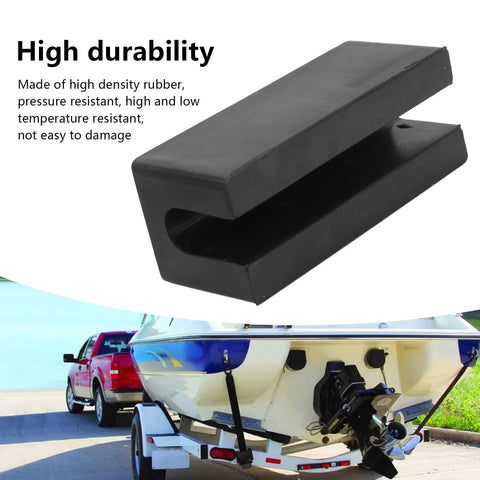 High-strength rubber Transom Saver for Outboard Motors with Hydraulic Tilt Protection easy install on boat trailer.