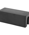 Transom Saver Rubber Motor Support for Outboard Hydraulic Tilt Systems in black heavy-duty rubber, side view