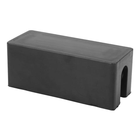 Transom Saver Rubber Motor Support for Outboard Hydraulic Tilt Systems in black heavy-duty rubber, side view