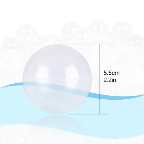 Transparent ball from 100 Ocean Balls for Babies Kids Children Soft Plastic Birthday Parties Events Playground Games Pool