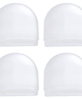 Transparent Self Adhesive PU Wall And Floor Buffer Shower Door Stopper Set, 4 cm cushioning protector set of four