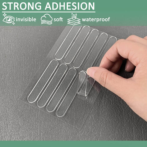Silicone Anti Collision Pads 10 Pack 63mm By 10mm Transparent Stick On Wall Protectors To Prevent Furniture Dings On Doors Windows And Cabinets With Heavy Duty Adhesive For A Quick No Fuss Install