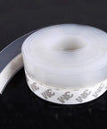 Weather Stripping, Silicone Door Seal Strip Door, Window, Transparent 16 Feet Long (Width 25mm) roll with adhesive backing