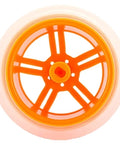 Transparent Yellow 65mm x 27mm Smart Car Rubber Wheel Tire - VXB Ball Bearings