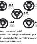 Traxxas Hardened Steel Spur Gear Upgrade 83T with screws and spacers for 1/10 Slash Stampede Rustler Bandit 2WD VXL XL5 F150 SVT.