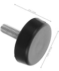 Close-up of rubber foot from Four Piece Adjustable Treadmill Feet Mounting Hardware With Thumb Screws For Exercise Machines