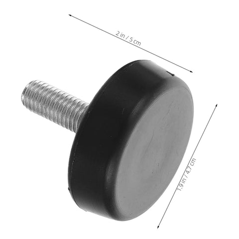 Close-up of rubber foot from Four Piece Adjustable Treadmill Feet Mounting Hardware With Thumb Screws For Exercise Machines