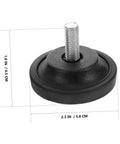 Close-up of Two Pack Slip Resistant Treadmill Leveling Pads With Mounting Screws for stable fitness equipment, size 58x58x45mm.