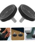 Two Pack Slip Resistant Treadmill Leveling Pads with Mounting Screws for Stable Fitness Equipment on Uneven Floors