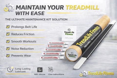 Complete Treadmill Maintenance Kit With 5 Applications Of One Hundred Percent Silicone Belt Lubricant And Extra Wide TruLube Applicator Wand