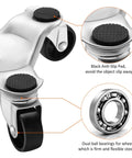 Close-up of 3 Wheel Steel Tri Dolly Movers with foam pads and dual ball bearings, part of 12 Pcs Furniture Moving Dolly Set, 200 lbs capacity.