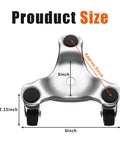 3 Wheel Steel Triangle Dolly with Foam Pads, part of 12 Pcs Furniture Moving Dolly Set, 6 Inch Base and 200 lbs Capacity Each