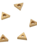 20Pcs TCMT110204 US735 Triangle Carbide Inserts for Lathe Tools and Internal Milling Cutter Boring Bar Set Tin Coated Solid Carbide