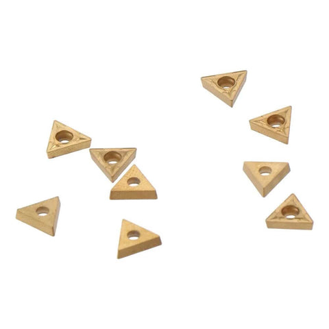 20Pcs TCMT110204 US735 Triangle Carbide Inserts For Lathe Tools And Internal Milling Cutter Boring Bar Set Tin Coated Solid Carbide For Aluminum Steel And Stainless Steel With Long Tool Life And Fast Cutting Comes With Box SHUATI