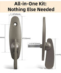 Heavy Duty Thumb Latch Replacement For Sliding Patio Doors Zinc Alloy Lock With Tribeca Style Color Matched Screws Direct Fit
