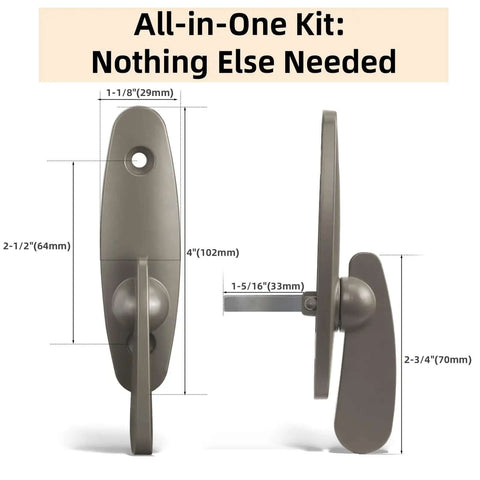 Heavy Duty Thumb Latch Replacement For Sliding Patio Doors Zinc Alloy Lock With Tribeca Style Color Matched Screws Direct Fit