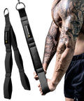 Tricep Rope Cable Attachment Handles For Greater Range Of Motion On Tricep Pushdowns Crunches And Face Pulls with neoprene grips