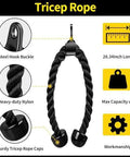 Complete Cable Machine Attachments Set For Home Gym Including Lat Pulldown Bar Tricep Rope detail with measurements and features.