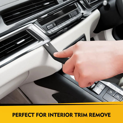 Pro Grade 5 Piece Auto Trim Removal Tool Kit For Car Door Panels And Dashboards, Plastic Pry Tools No Scratch With Clip Fastener Remover, Scratch Resistant Automotive Trim Set By ZAUAO in use