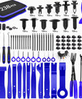 Comprehensive 238 Piece Trim Removal Tool Kit With Auto Push Pin Bumper Retainer Clips And Panel Pry Tools for car interior work