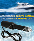 15060 001 Trim Tab Actuator 12V With Four And Quarter Inch Stroke Six Foot Cable Waterproof Connections in water setting