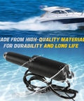 Trim Tab Actuator for 2009 and Newer Air Boats Short Stroke Two and a Quarter Inch, 12V, 6 Ft Cable, in water view