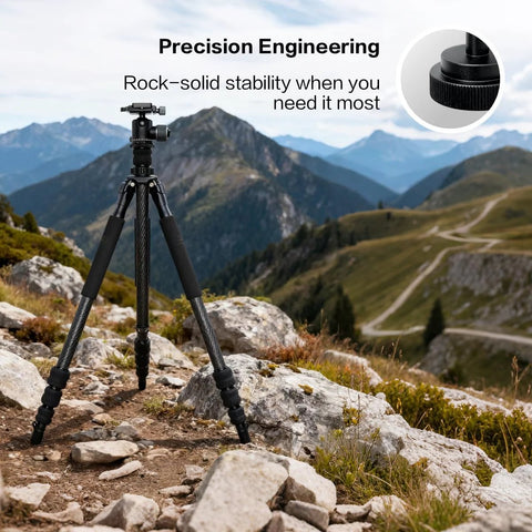 Ball Head Conversion Kit With Ball Head Mount And Arca Swiss Saddle Mount Exclusively For The Original Tripod in mountain setting