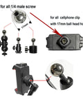 Ball head mounts from 30 Pack Tripod Screw Mount Kit With 1/4 Inch To 3/8 Inch Threaded Adapters And Quick Release Screws