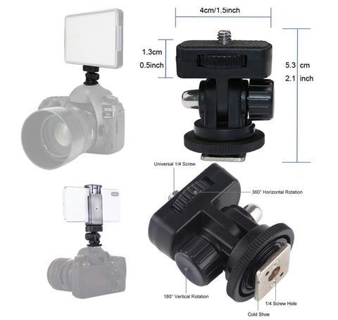 30 Pack Tripod Screw Mount Kit With 1/4 Inch To 3/8 Inch Threaded Adapters And Quick Release Screws featuring universal mounts and rotation