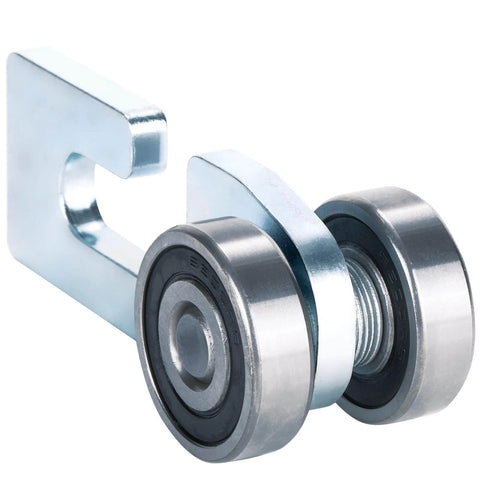 2 Wheel Trolley Assembly Rollers with Rubber Sealed Bearings Galvanized Steel Construction Designed for 1-5/8 Inch Wide Strut Channels