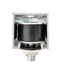 Two Pack Strut Channel Trolley Stopper And Roller Limiter For One And Five Eighths Inch Wide And Taller Strut Channels, Prevents Trolley Assembly Slippage, Durable Metal And Rubber Stopper For Secure Positioning, front view