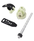 Zerone trolling motor stabilizer mount kit: green base with pin, black clamp, plate, and threaded shaft