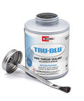 Image of Fast Dry PTFE Pipe Thread Sealant for High Vibration Plumbing, Tru Blu 31431 by RectorSeal, 1 Pint with brush applicator.