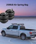 2500 Lb Universal Replacement Air Spring Bag With Half Inch NPT And Double Bellows For Heavy Duty Truck Suspension Two Pack