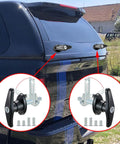 Durable zinc alloy THandle lock set for truck cap and camper shell delivers rust resistance and secure protection installed