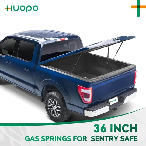 Truck bed showing 36 Inch Gas Strut Replacement Set of 2 for Tonneau Covers Campers RV Beds Doors Hatches Storage Lids Boat Lids and More 60lb Lift Support 267N ML2460 Heavy Duty Beefy Easy Install for Smooth Lifting