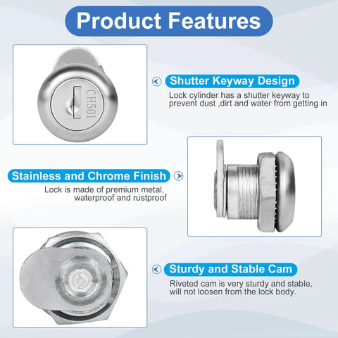 Truck Tool Box Lock Replacement Keyed Different Five Eighth Inch Cylinder Fits Toolbox Handle Latch showing features