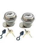 Two Pack Truck Tool Box Locks With Keys Replacement Cylinder For Latch Five Eighth Inch Cylinder For Toolbox Handle Latch With Cam Lock Dust Covers Included