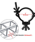 Heavy Duty Truss Clamp For Stage Lighting Fits 2 Inch Outer Diameter Truss Aluminum Alloy 6061 DJ Lights And Projectors PAR Lights
