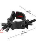 Heavy Duty Truss Clamp For Stage Lighting Fits 2 Inch Outer Diameter Truss Aluminum Alloy 6061 DJ Lights And Projectors