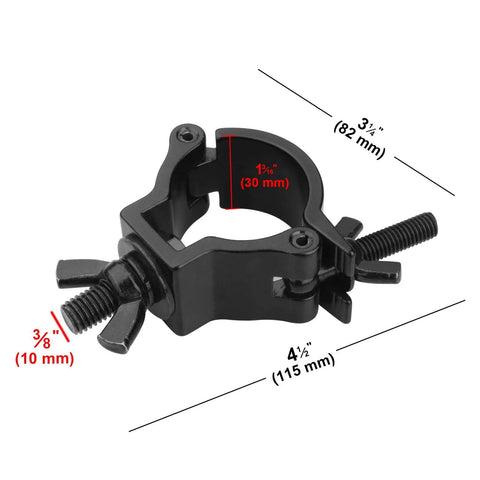 Heavy Duty Truss Clamp For Stage Lighting Fits 2 Inch Outer Diameter Truss Aluminum Alloy 6061 DJ Lights And Projectors