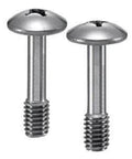 SSCMS-M6-20 NBK Cross Recessed Truss Head Captive Screws - Made in Japan, side view of screws designed for smooth motion in mechanical systems