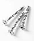 #8 x 3/4 Inch Truss Head Wood Screws, 410 Stainless Steel Self Tapping Screws for Wood to Metal, corrosion resistant, 3 screws