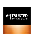 Number one trusted battery brand logo with a copper and black design, related to AA Alkaline Batteries 36 Pack With Power Boost For Everyday Devices.
